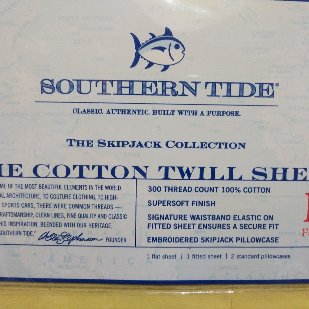 New Southern Tide Full size sheet set Yellow - Picture 4 of 6
